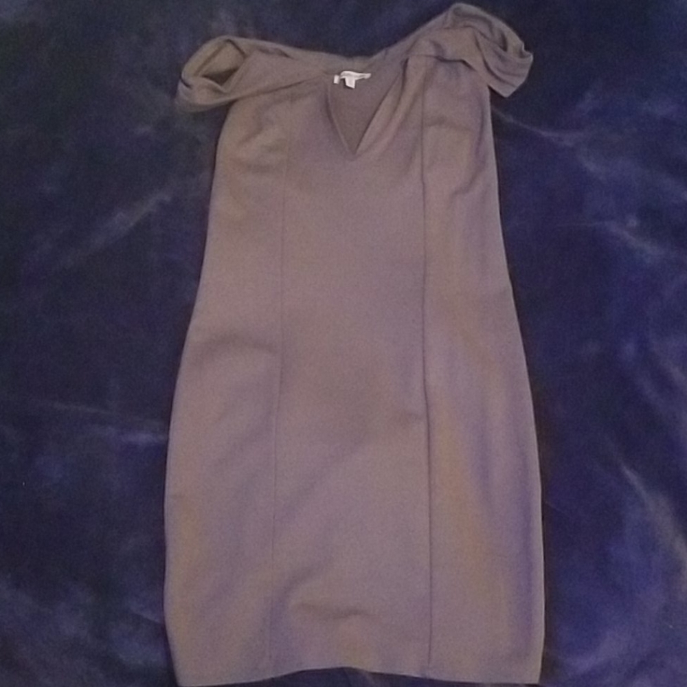Off Shoulder Grey Dress